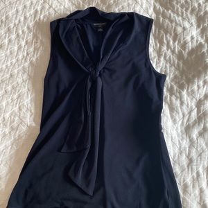 Banana republic petite navy blouse